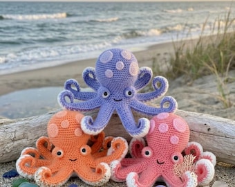Crochet Octopus Pattern PDF | Amigurumi Sea Animal Toy (Digital Download)