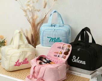 Custom Makeup Bag,Travel Toiletry Bag,Monogrammed Makeup Bag,Anniversary Gift，Bridesmaid Gifts, Birthday Gift, Christmas Gift