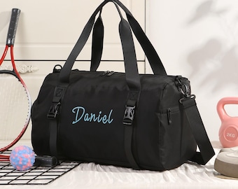 Personalized Name Duffel Bag,Custom Embroidered Travel Bag,Weekend Gym Bag ,Bridesmaid & Groomsmen Gift for Him or Her