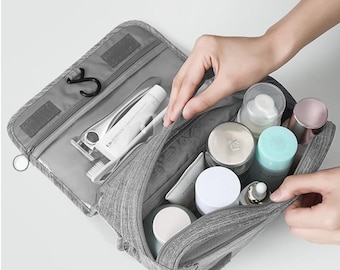 Personalized Travel Hanging Toiletry Bag for Men,Foldable Toiletry Bag,Travel Accessory,Waterproof Shaving Kit Bag for Trips & Camping
