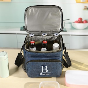 Personalized Insulated Cooler Bag ,Custom Name Lunch Tote, Family Picnic Tote,Outdoor Lunch Box