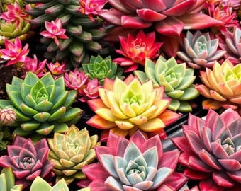 100 pcs Rare Mélange De Graines Succulentes - Pack Héritage