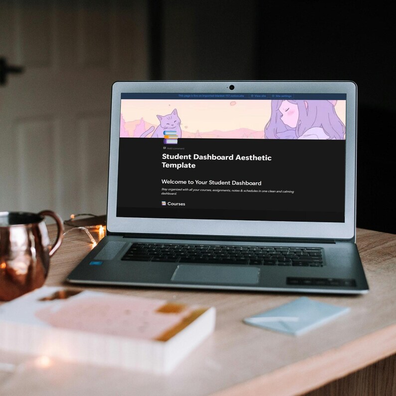 Notion Student Dashboard Template | College Planner & Assignment ...
