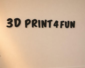 Personalized 3D Printed Letters | Custom Name Sign | Nursery Wall Decor | Kids Room Name | Modern Home Decor Gift