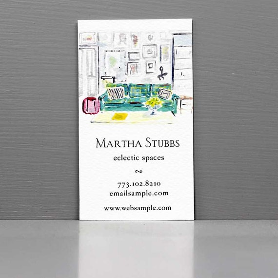 Interior Designer Business Card Home Stager Business Card Interior Decorator