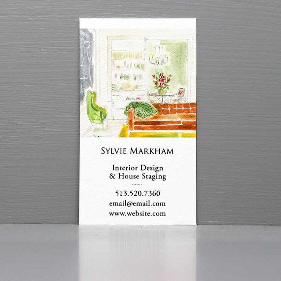 Interior Design Business Card Interior Decorator Business Card French Apartment