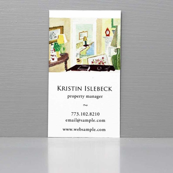 Interior Designer Business Card Stage Designer Business Card