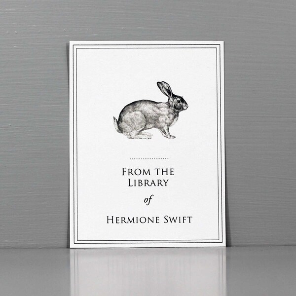 Bookplate with Rabbit, Classic Bookplates