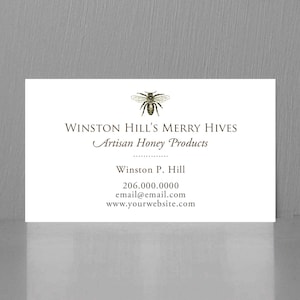 Beekeeper Business Card, Artisan Honey Maker Business Card