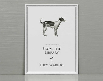 Personalized Bookplate with Dog, Classic Bookplates