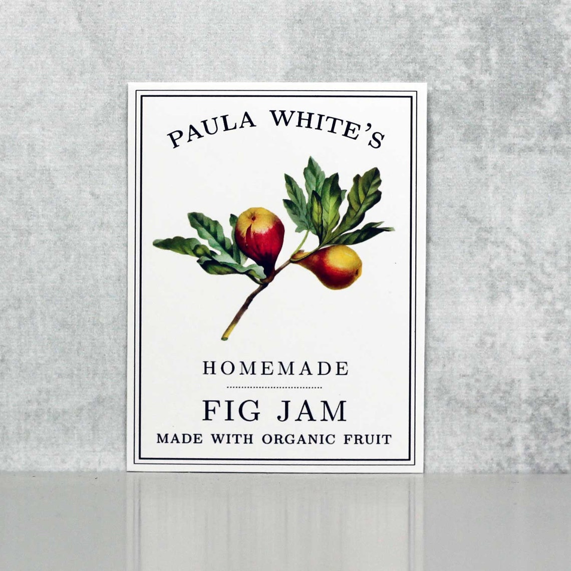 Personalized Fig Labels Etsy