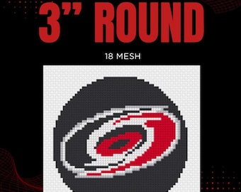 Schema digitale per ricamo a punto croce "Carolina Hurricanes" (3 pollici)