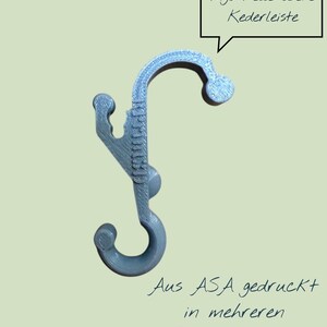 Keder-Haken passend für Wigo Rolli obere Kederleiste (Welle) aus ASA gedruckt
