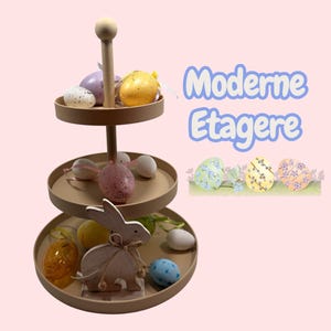 Moderne Deko-Etagere  2 oder 3 Ebenen platzsparend & zerlegbar