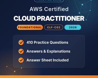 AWS Certified Cloud Practitioner (CLF-C02) Övningstester, prov, frågor och svar