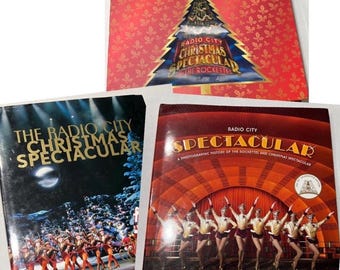 Radio City  CHRISTMAS SPECTACULAR ROCKETTES Books 3 each