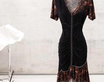 McQ Alexander McQueen Abstract Floral and Solid design size Med
