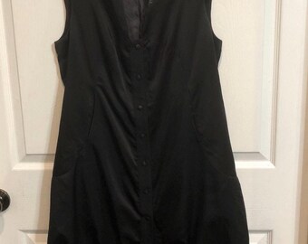 Lola Cuello Black Solid Button Front Formal Vest Size 10/12 / 42/Spain