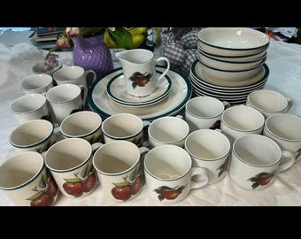 Dishes, (42 pieces) Casuals by China Pearl, The Cades Cove Collection, in GUC