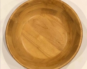 2 ea. CATSKILL Wooden Folk Art Bowl 14" & NWOT-Vintage Catskill Wooden Dough Bowl 9”