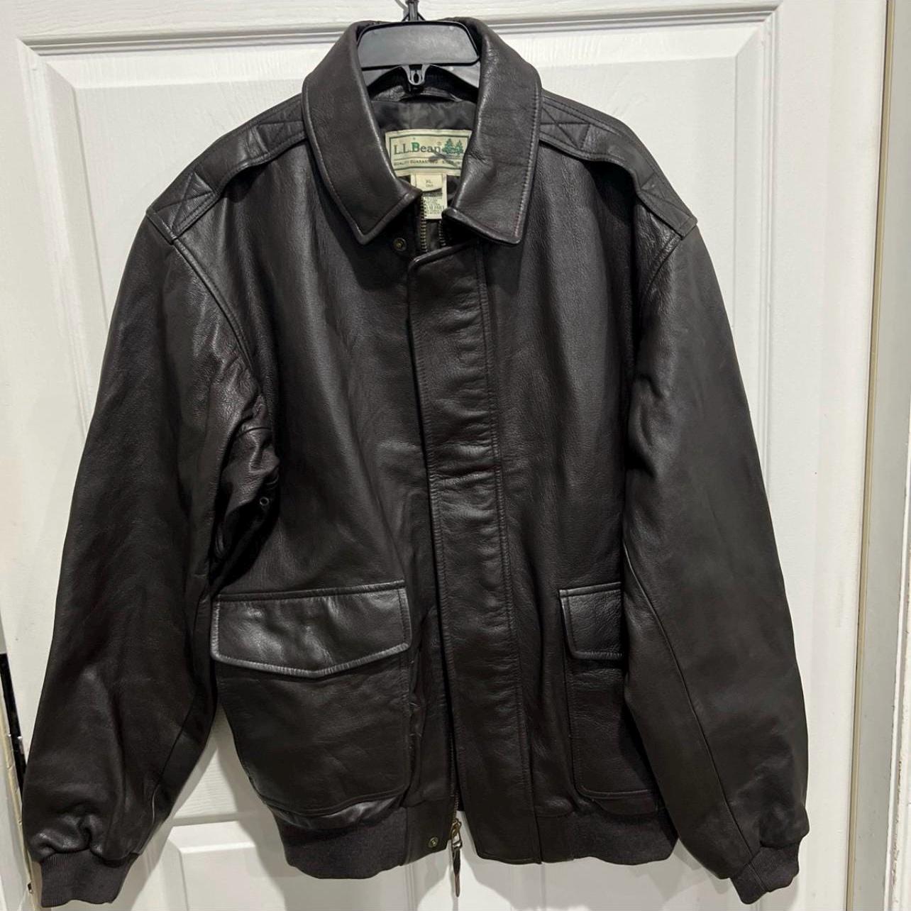 Ll Bean Leather Jacket - Etsy