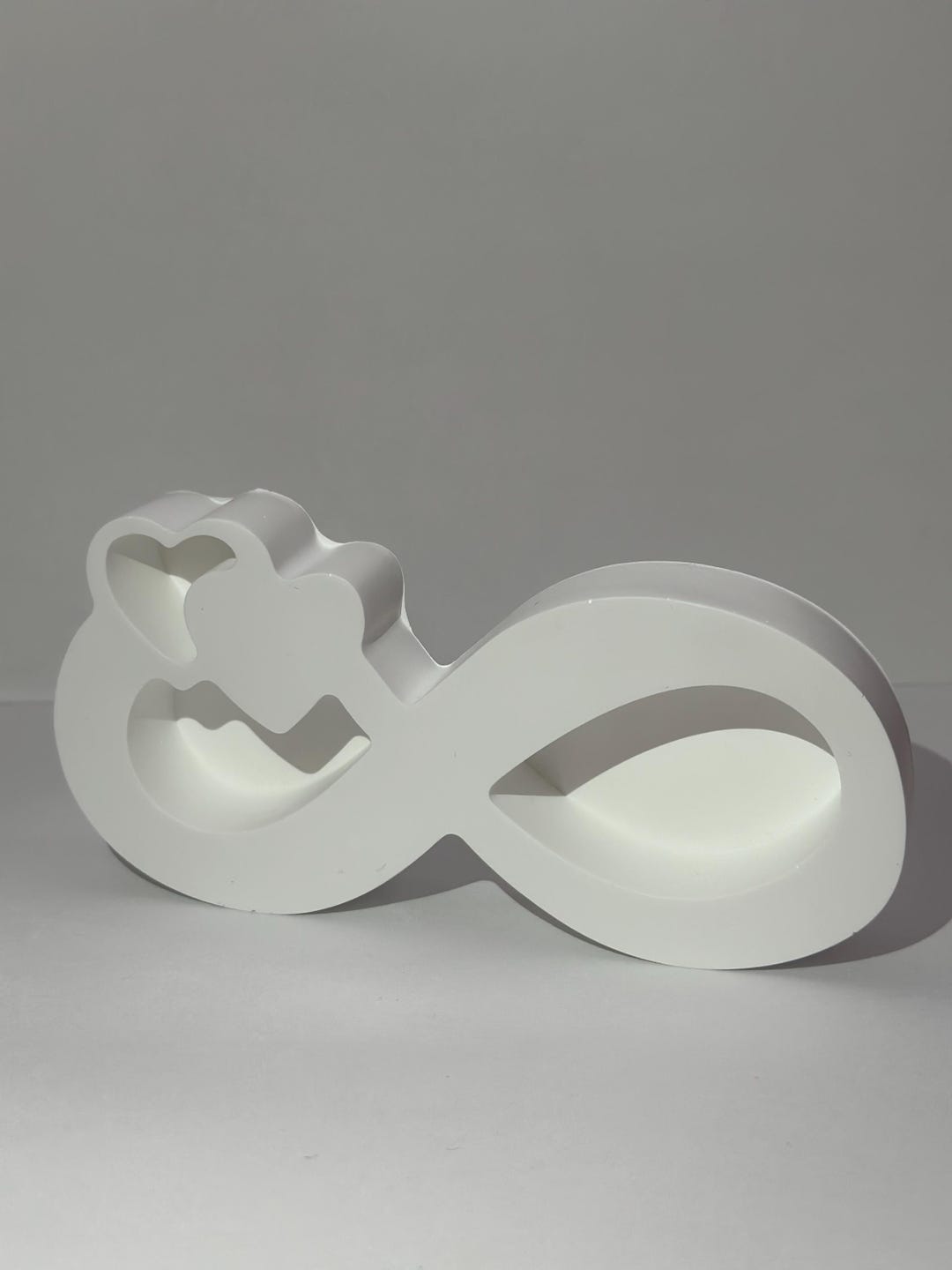White Ceramic Infinity Sculpture - Etsy