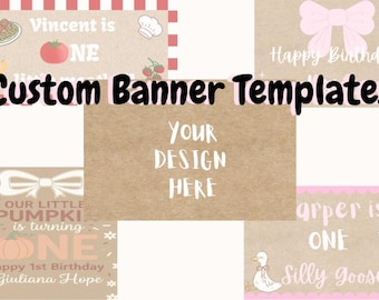 Custom Painted Banner Template | DIY Event Sign (Digital Download)