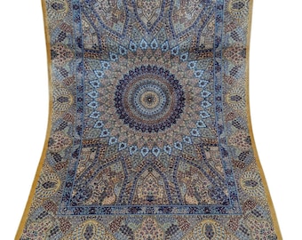 3 x 4 ft vintage Turkse zijden tapijt, bloementapijt, handgeknoopt oosters zijden tapijt, slaapkamertapijt, woonkamertapijt, tribaltapijt, premium tapijt