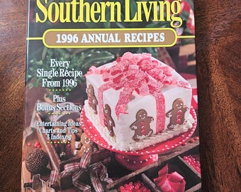 Libro de recetas anual de tapa dura de Southern Living de 1996, Oxmoor House Vintage