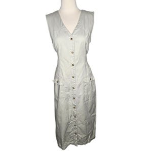 faded glory casual dress Faded Glory Dress Women's Size 18 Blue Plaid Knee Length Smocked Sleeveless