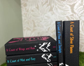 ACOTAR Rebound Set • Custom Hardcovers • Sprayed Edges • Full 5 Book Set or Individual Volumes • Fantasy Book Collection
