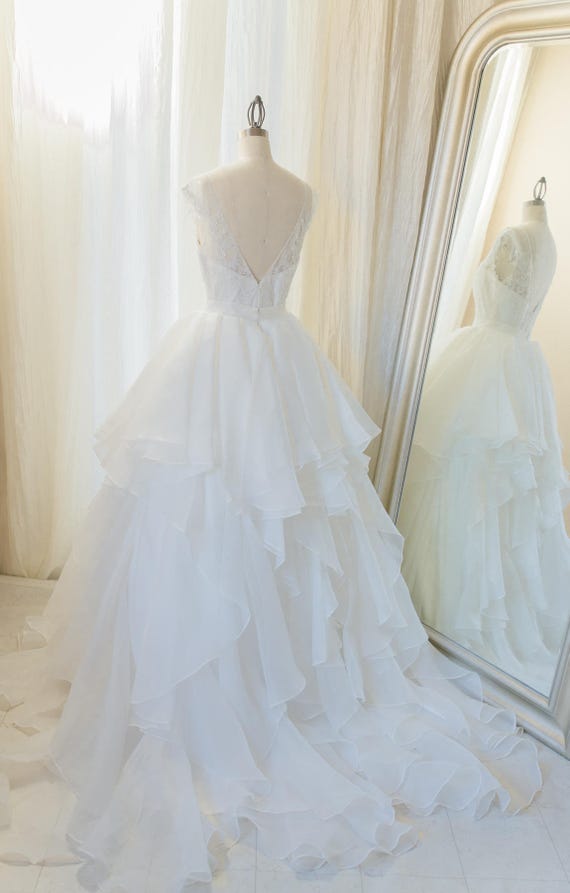 Wedding Skirt Couture Skirt Full Skirt Ruffle Skirt Bridal Etsy