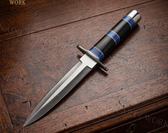 Handmade Dagger Knife with Leather Sheath | Hunting Knife| Personalised Gift for Men