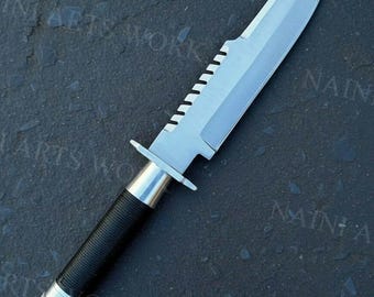 Handgesmeed 14-inch commandomes | Heavy-duty survivalbowie met hol handvat