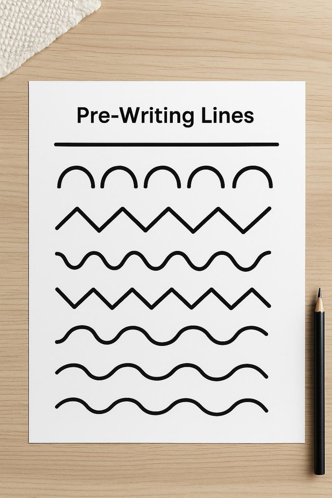 Prewriting Lines Worksheet Toddler Tracing Lines Fine Motor Skills