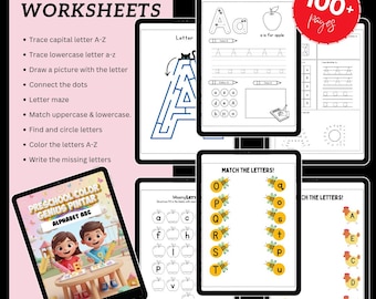 Preschool Alphabet Worksheets – Printable Kids Learning PDF