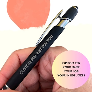 Custom Pen with Stylus – Personalized Admin Assistant Gift | Black Ink