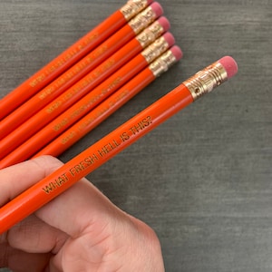 what fresh hell is this engraved pencil set of 3  pencils. not another irritation, ugh.