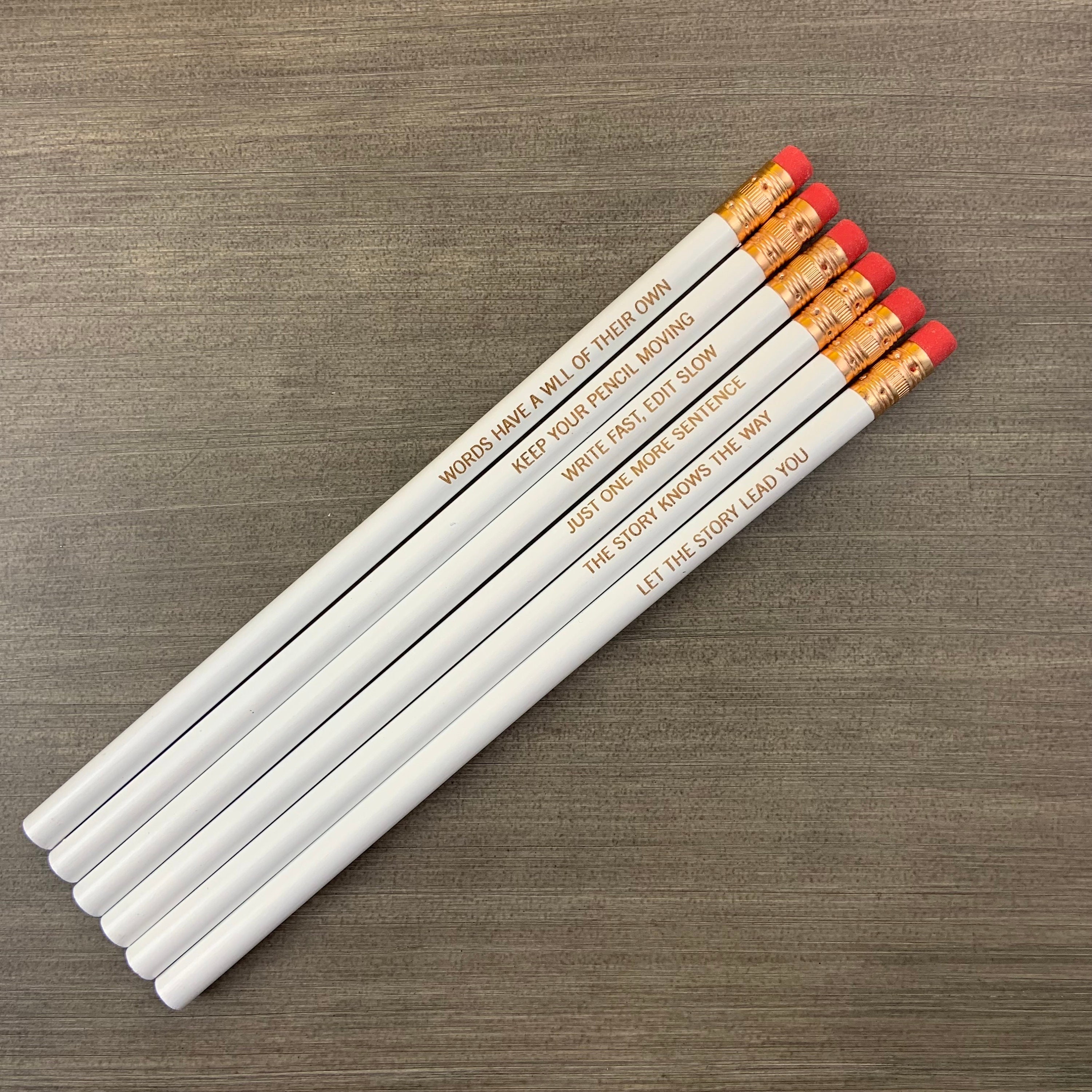 Engraved Author Pencils: Writer's Gift Set - Etsy