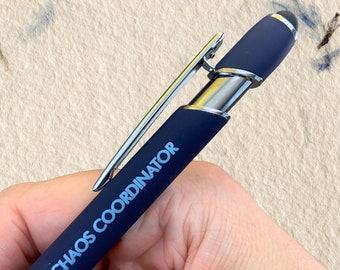 chaos coordinator stylus pen with black ink. administration professionals gift.