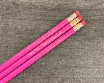 what would blair waldorf do 6 pencils in rose pink.