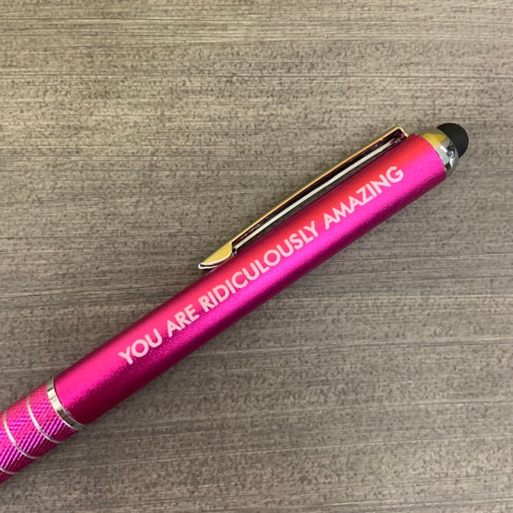 Eres ridículamente increíble bolígrafo rosa intenso con un - Etsy España