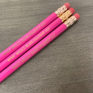 School Supplies Pencils Pens Pink Pencil Pouch Erasers Stocking