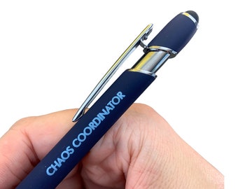 chaos coordinator stylus pen with black ink. administration professionals gift.