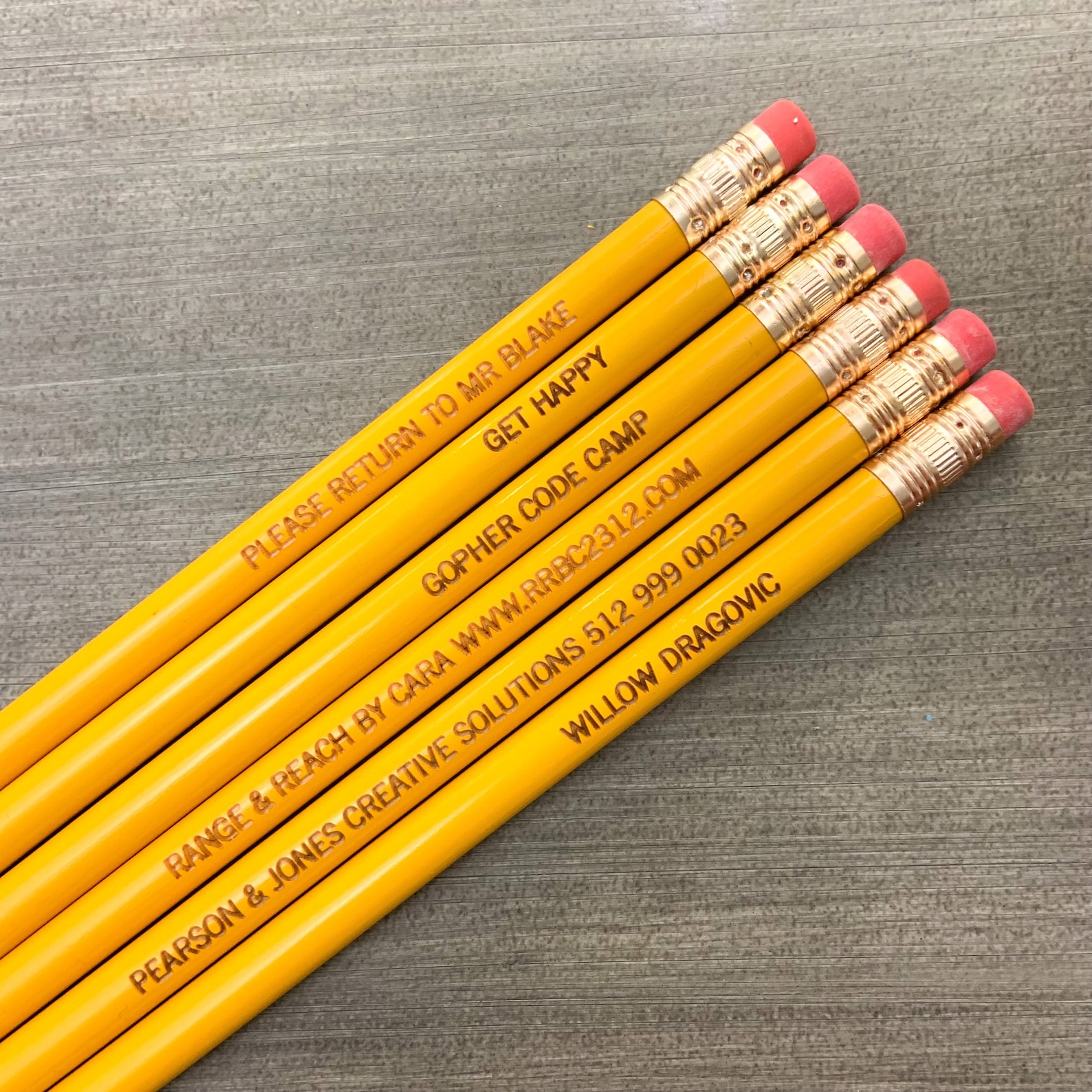 personalized pencils fast