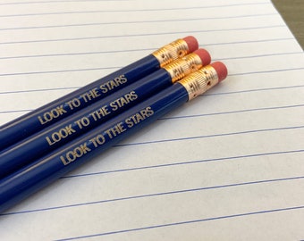 look to the stars midnight blue pencil set three 3.