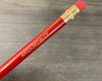 awesomesauce red pencil set of 6. because the sauce is strong with this one. back to school and teacher pencils. teacher appreciation gift