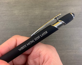 write now edit later. l pen with a smart phone stylus.