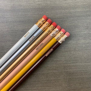 Custom pencil set of 12. personalized pencil set. teacher appreciation week gift. back to school. image 2