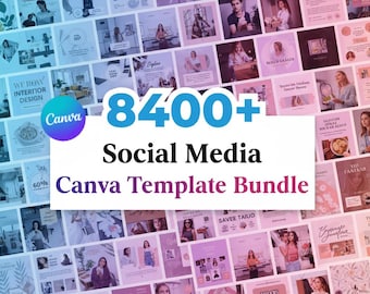 8400+ Social Media Canva Templates Mega Bundle | Editable IG Posts, Stories, Reels & More